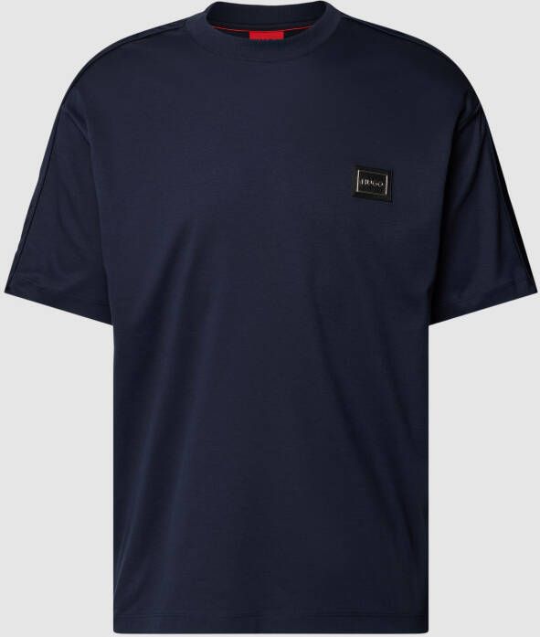 Hugo Boss Contrasterend Logo Patch T-Shirt Black Heren