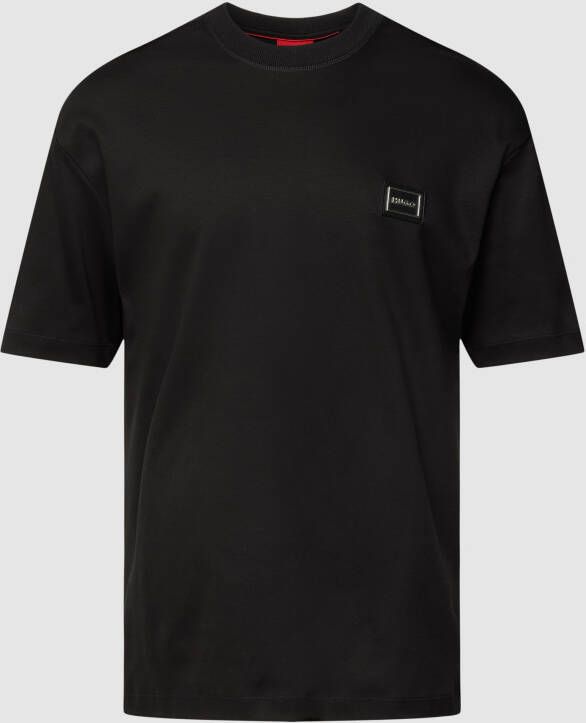 Hugo Boss Contrasterend Logo Patch T-Shirt Black Heren
