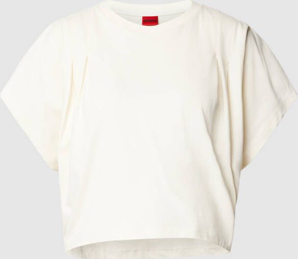 HUGO T-shirt met labeldetail model 'DELEVIS'