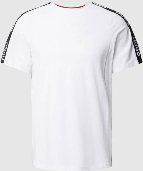 HUGO T-shirt met labeldetails model 'Sporty'