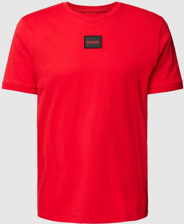 HUGO T-shirt met labelpatch model 'Diragolino'