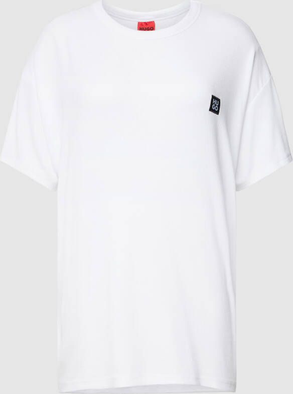 HUGO T-shirt met labelpatch model 'NAIANI'