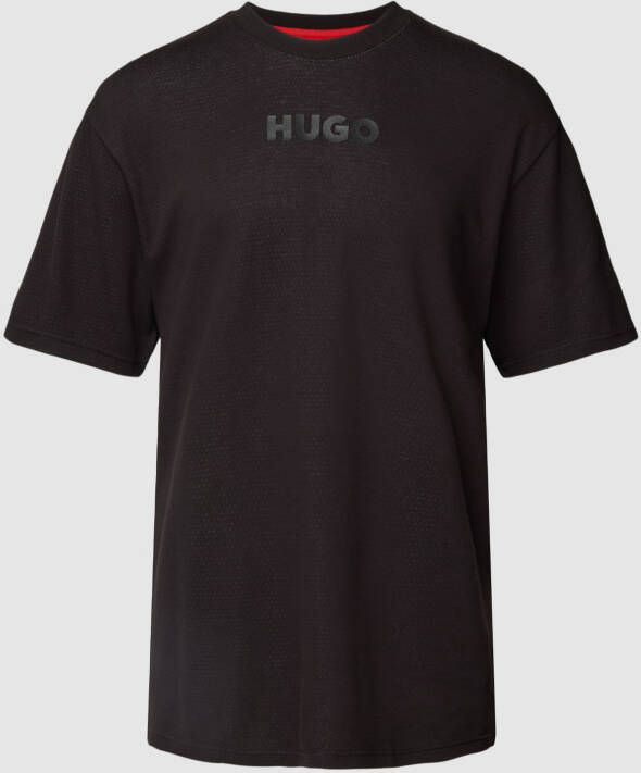 HUGO T-shirt met labelprint model 'Daktai'