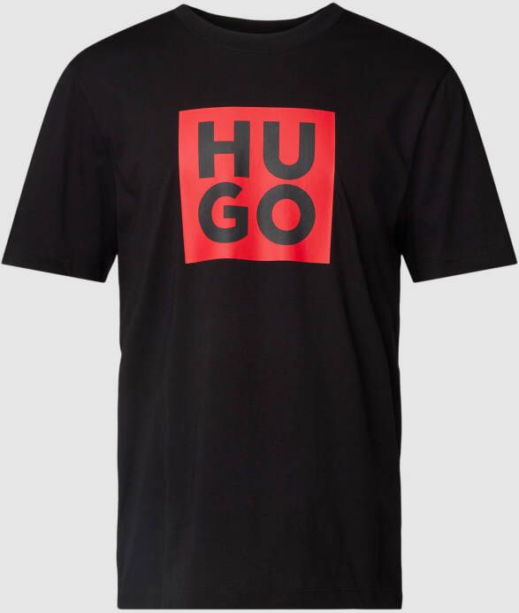 HUGO T-shirt met labelprint model 'Daltor'
