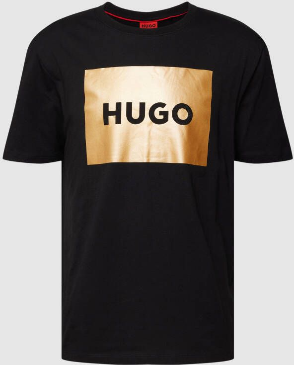 HUGO T-shirt met labelprint model 'Dulive_G'