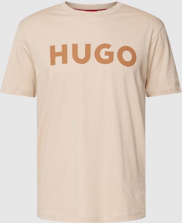 HUGO T-shirt met labelprint model 'DULIVIO'