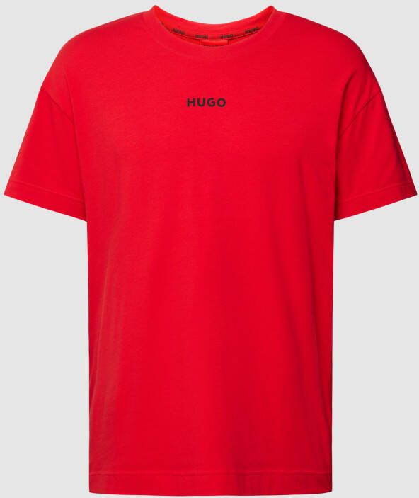 HUGO CLASSIFICATION T-shirt met labeldetail