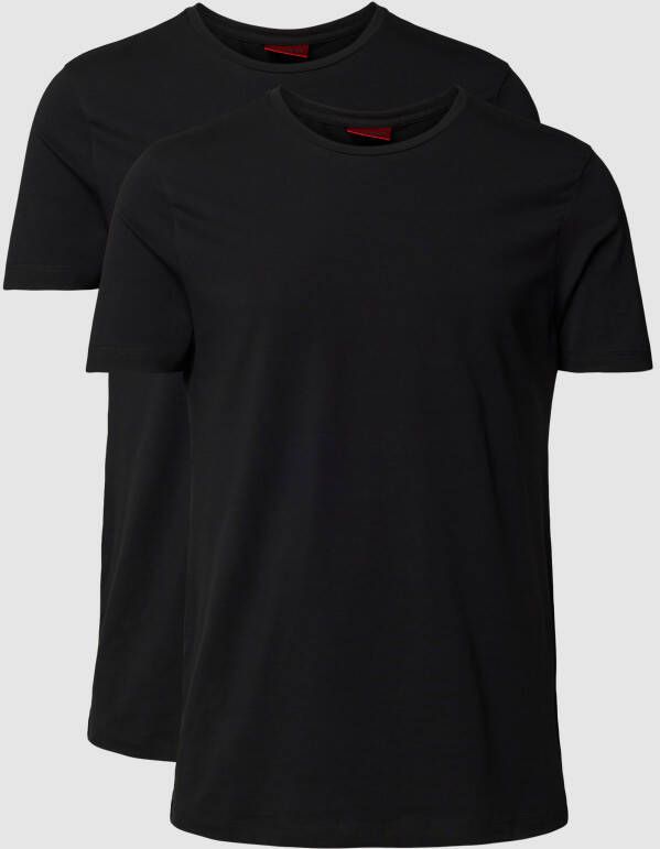 HUGO T-shirt met logoprint in een set van 2 stuks model ' -Round'