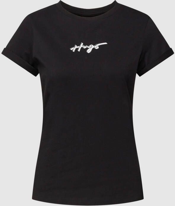 HUGO T-shirt met logoprint model 'Slim'