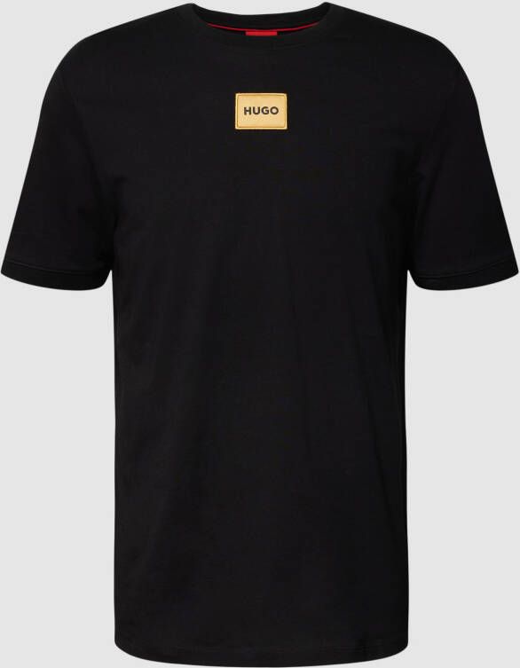 HUGO T-shirt met logostitching model 'Diragolino'