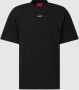 HUGO T-shirt met normaal model en labelprint - Thumbnail 3