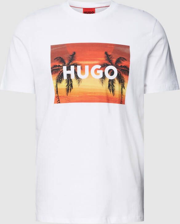 HUGO T-shirt met ronde hals model 'Dulive'
