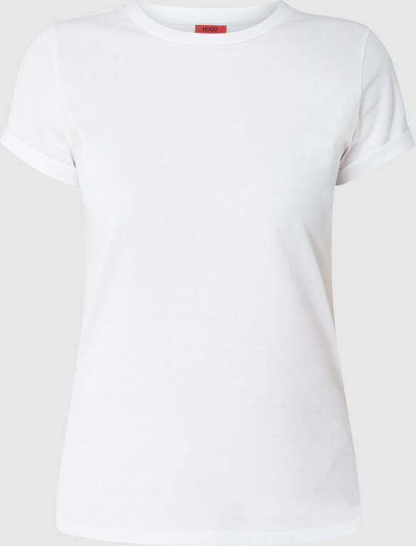 HUGO T-shirt met ronde hals model 'The Plain'
