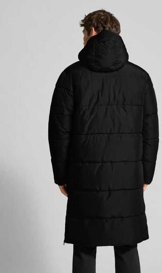 Icepeak Gewatteerde lange jas met capuchon en steekzakken model 'ARDEK'
