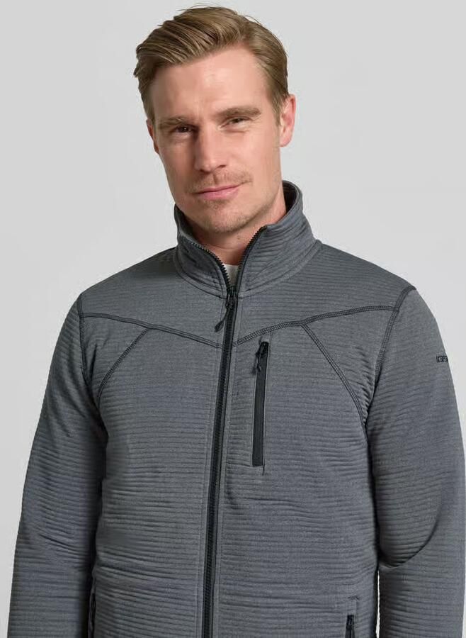 Icepeak Regular fit Fleecejack met opstaande kraag Model 'Berthold'