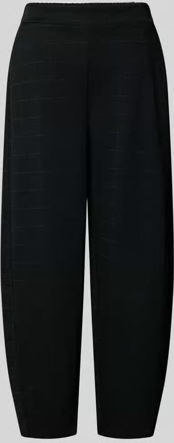 Ichi barrel fit stoffen broek van elastische viscosemix model 'KATE'