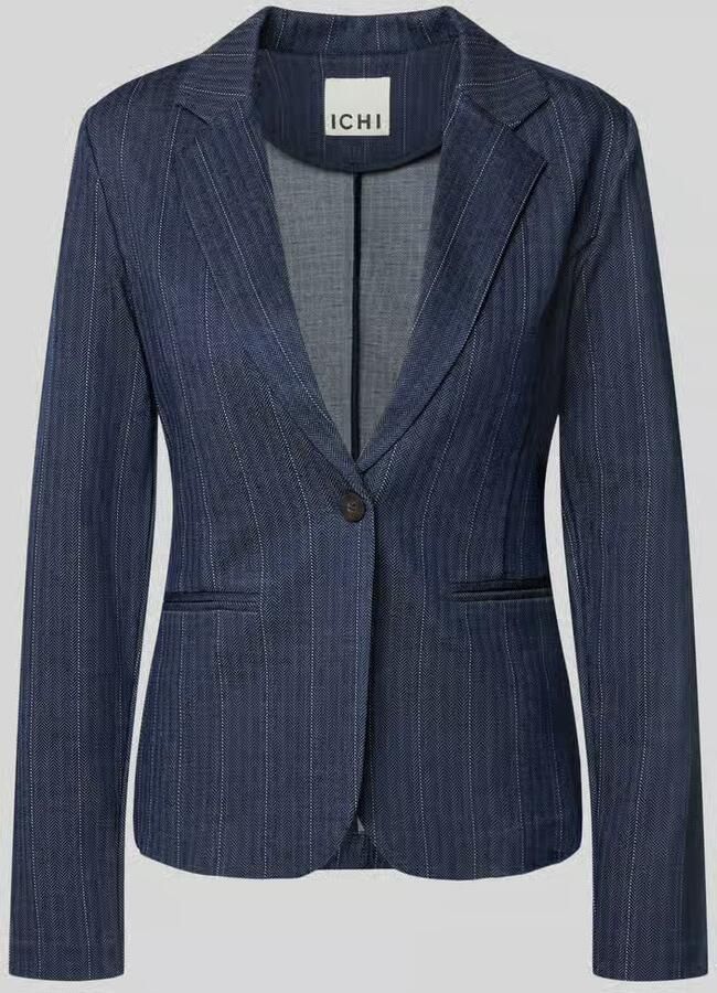 Ichi Blazer van viscosemix met reverskraag model 'KATE'