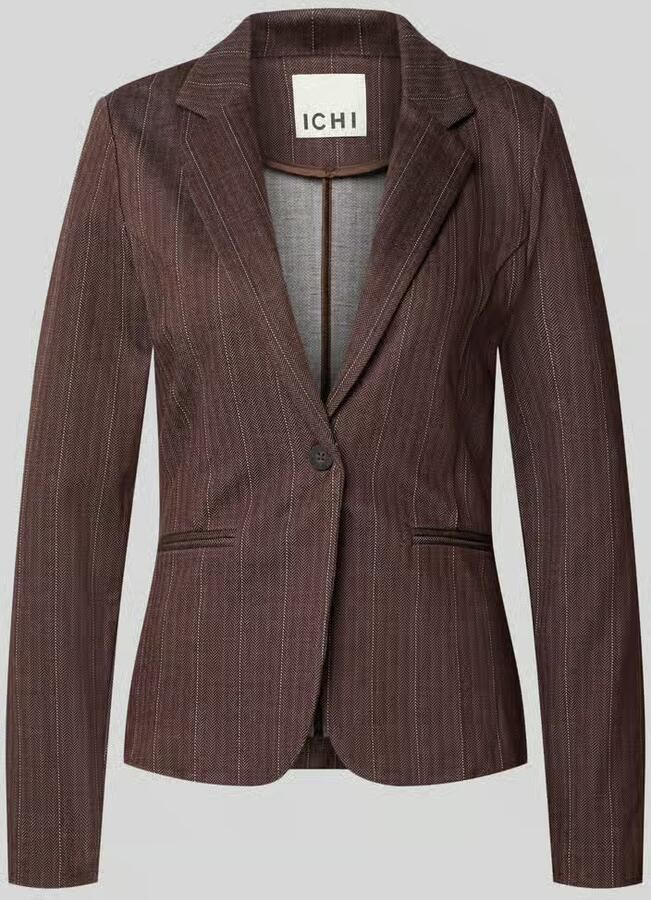 Ichi Blazer van viscosemix met reverskraag model 'KATE'