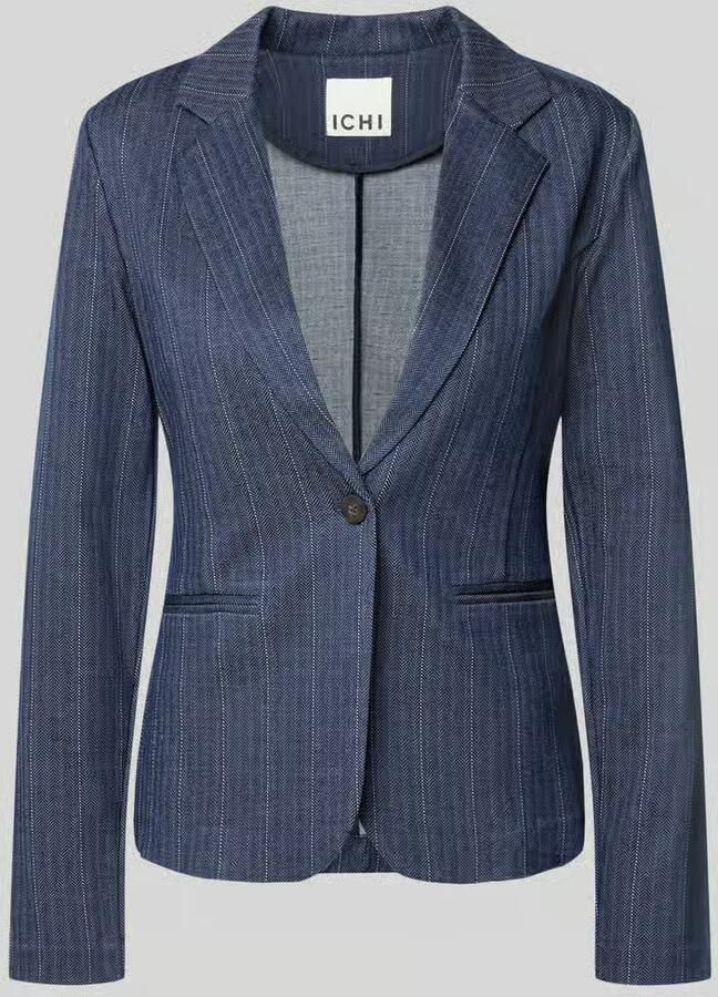 Ichi Blazer van viscosemix met reverskraag model 'KATE'