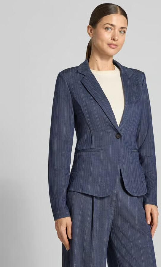 Ichi Blazer van viscosemix met reverskraag model 'KATE' - Foto 2