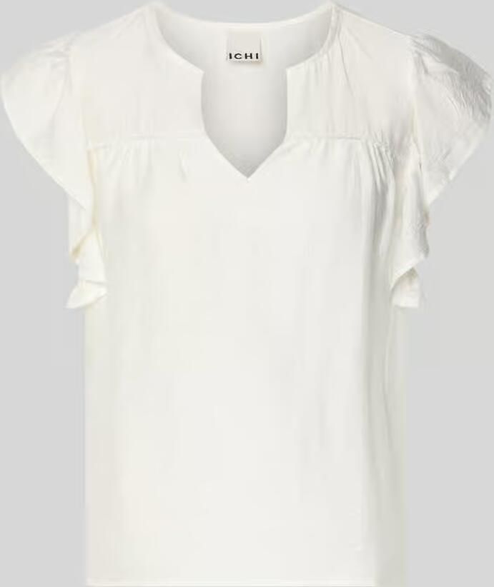 Ichi Blouse van viscosemix met ruches model 'HETTA' - Foto 5