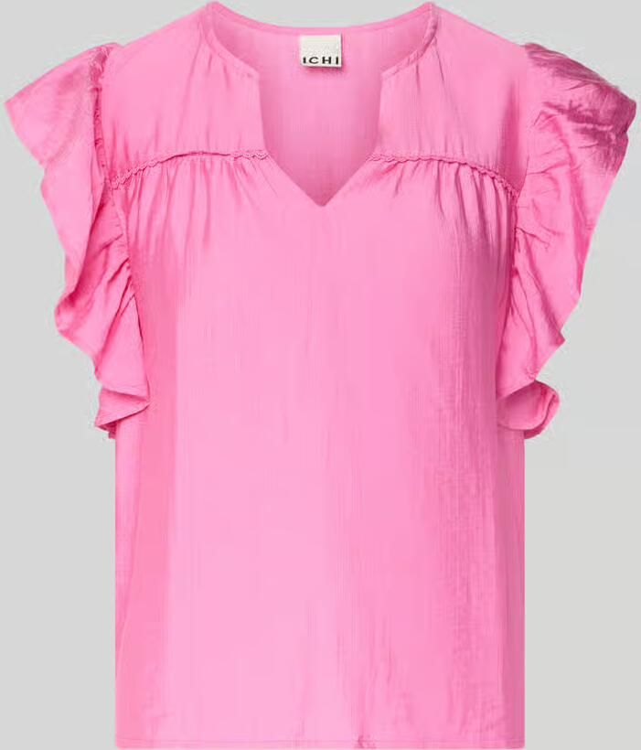 Ichi Blouse van viscosemix met ruches model 'HETTA' - Foto 2
