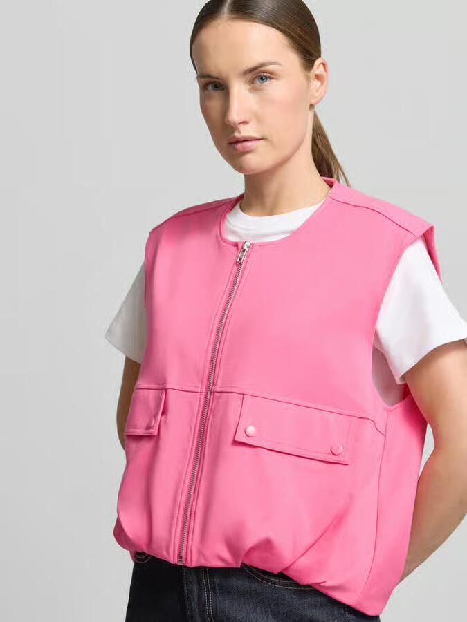 Ichi Bodywarmer met ronde hals en ritssluiting