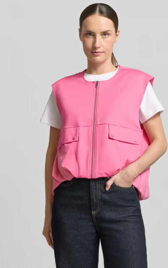 Ichi Bodywarmer met ronde hals en ritssluiting - Foto 4