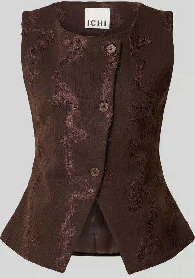 Ichi Bodywarmer met ronde hals model 'JURLIE'