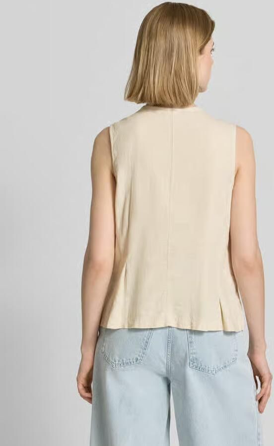 Ichi Bodywarmer van mix van linnen en viscose model 'LINNO' - Foto 2
