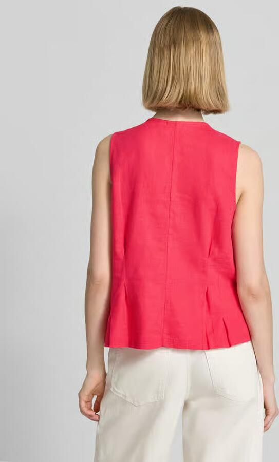 Ichi Bodywarmer van mix van linnen en viscose model 'LINNO' - Foto 3