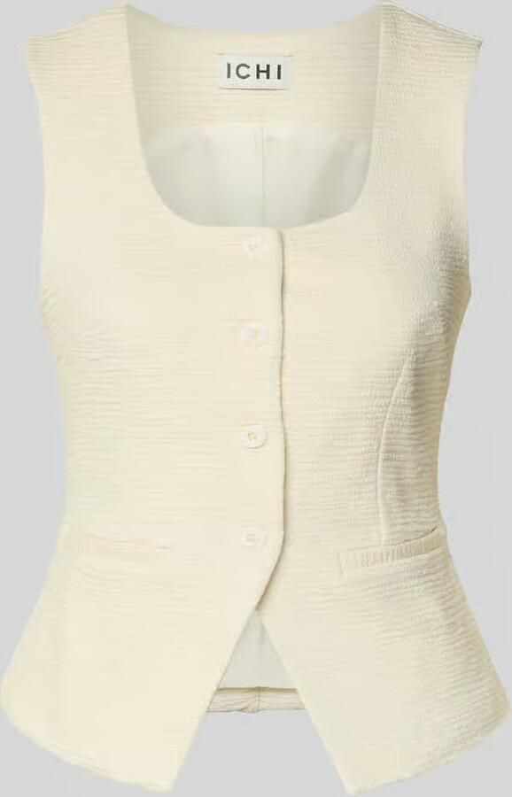 Ichi Bodywarmer van viscosemix met structuurpatroon model 'KATE LUMINA' - Foto 2
