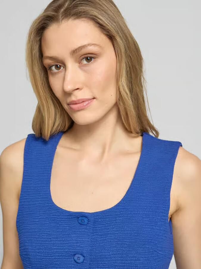 Ichi Bodywarmer van viscosemix met structuurpatroon model 'KATE LUMINA'