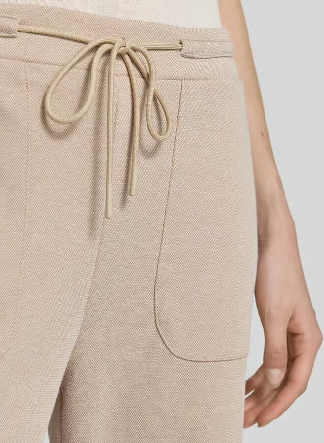 Ichi broek met elastische band model 'KATE PIQUE'