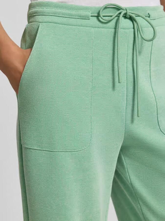 Ichi broek met elastische band model 'KATE PIQUE'