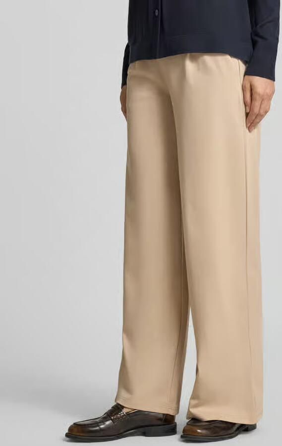 Ichi Lange Wijde Straight-Leg Broek Doeskin Beige Dames - Foto 4
