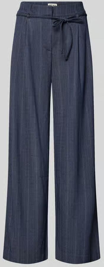Ichi Broek van viscosemix met strikceintuur model 'KATE PINELLE'