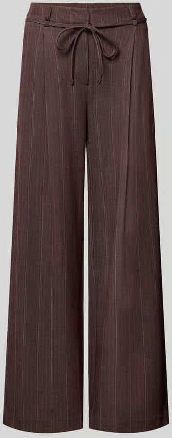 Ichi Broek van viscosemix met strikceintuur model 'KATE PINELLE'