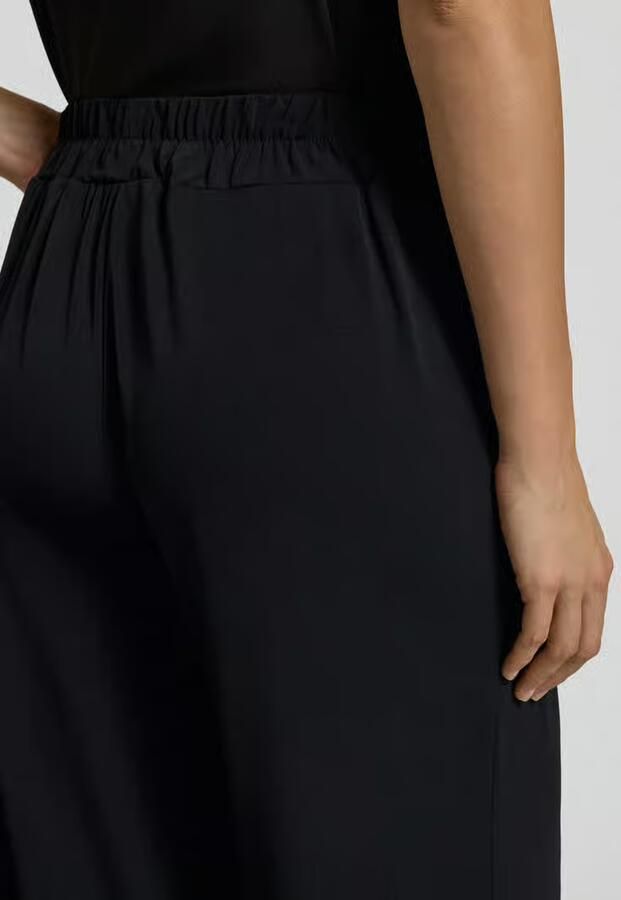 Ichi Losvallende Zwarte Elastische Taillebroek Black Dames - Foto 2
