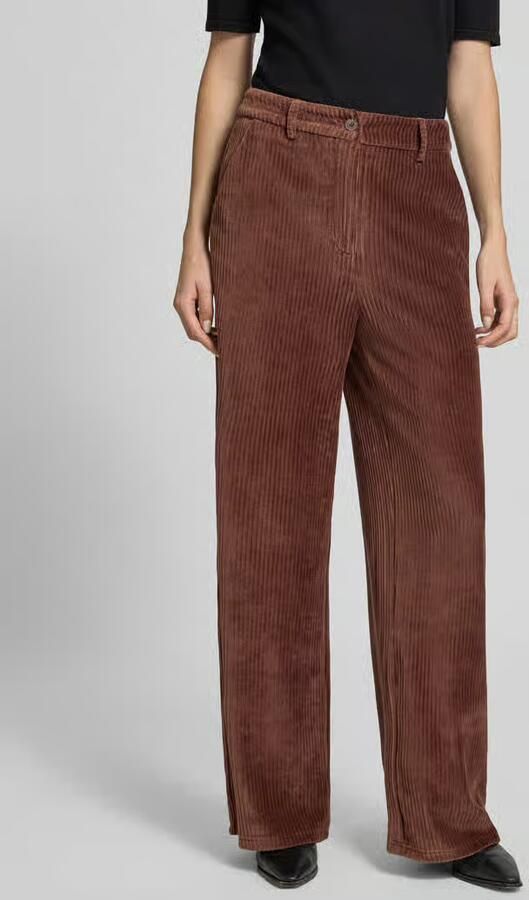 Ichi Corduroy broek met paspelzakken model 'TAMARY' - Foto 2