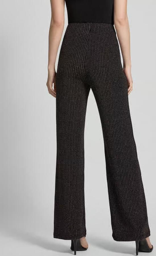 Ichi Flared stoffen broek met effectgaren model 'MAJANA'