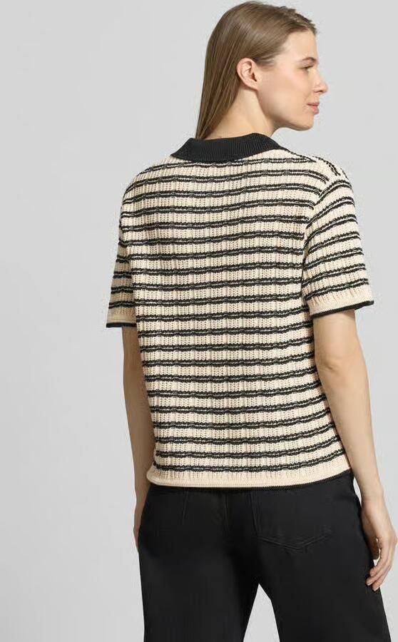 Ichi Gebreid shirt met Polokraag Model 'CHANY' - Foto 9