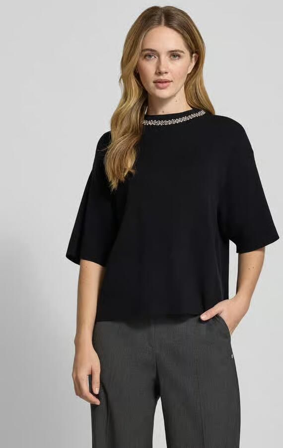 Ichi Gebreid shirt met siersteentjes model 'DORISE' - Foto 2