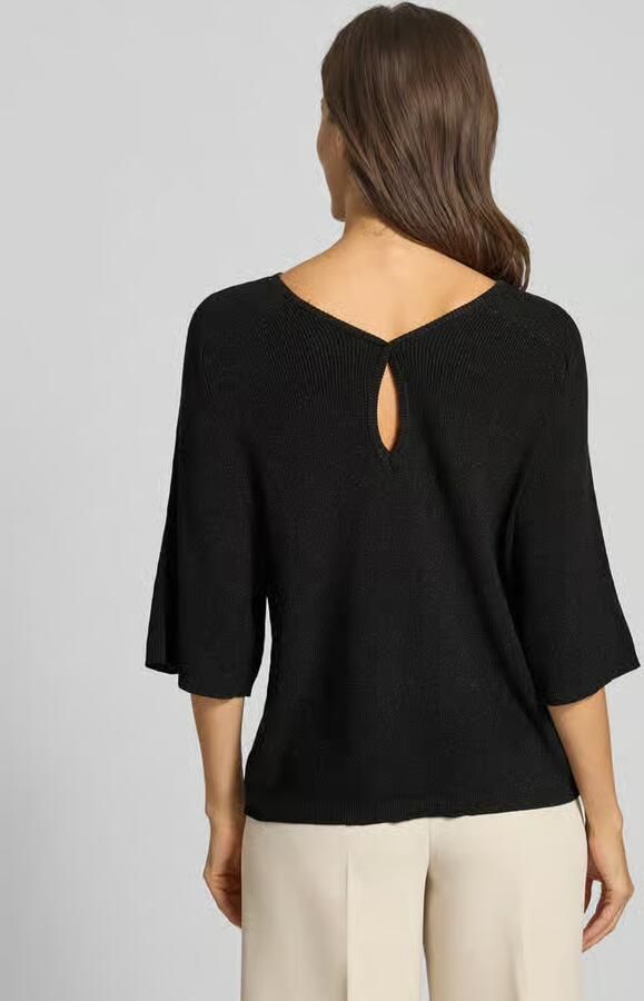 Ichi Gebreide pullover met 3 4-mouwen model 'CODY'