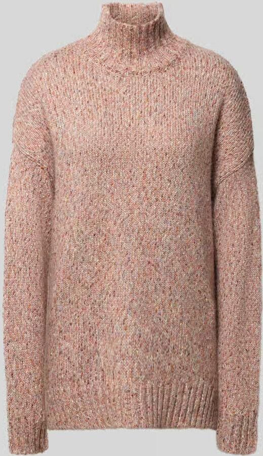 Ichi Gebreide pullover met opstaande kraag model 'FANNY'