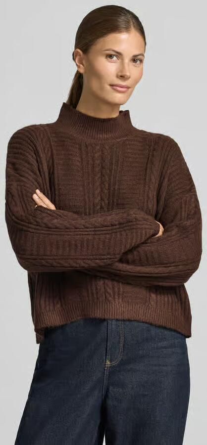 Ichi Gebreide pullover met opstaande kraag model 'MYLLE' - Foto 3