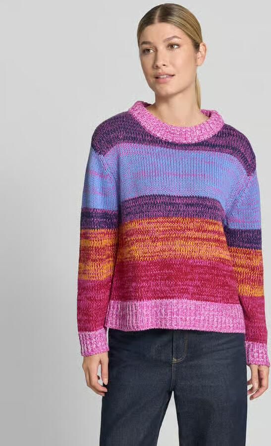 Ichi Gebreide pullover met ronde hals model 'ALINEA' - Foto 2