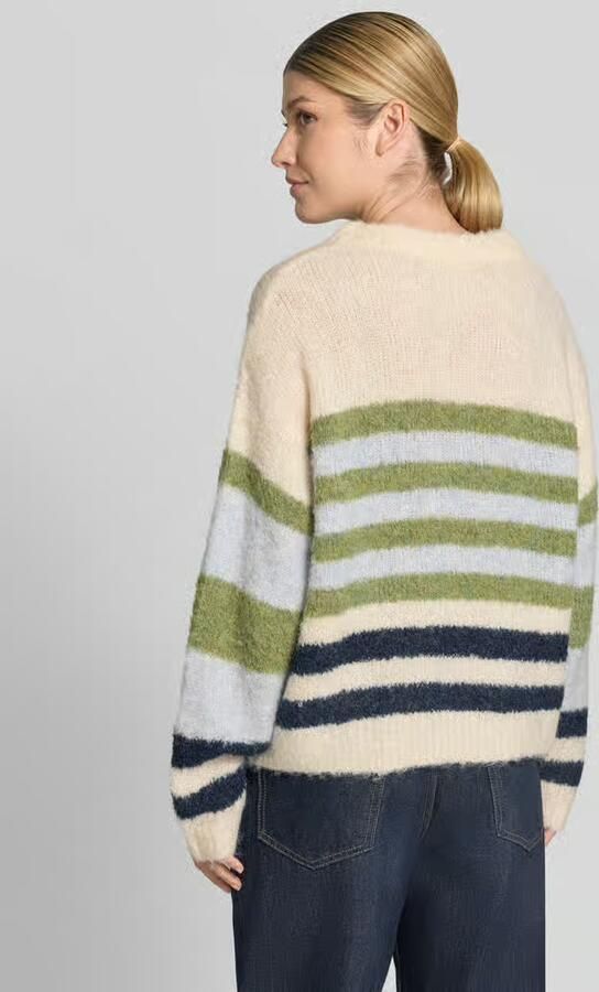 Ichi Gebreide pullover met ronde hals model 'BOSELE' - Foto 3