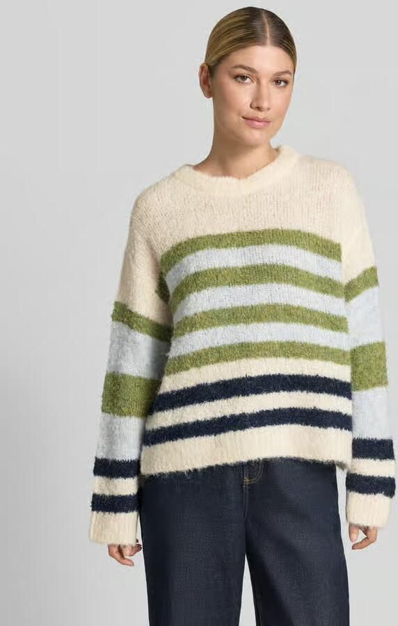 Ichi Gebreide pullover met ronde hals model 'BOSELE' - Foto 2