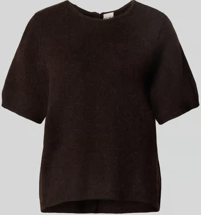 Ichi Gebreide pullover met ronde hals model 'KAMARA'